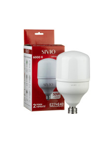 Світлодіодна лампа SIVIO Е27 + Е40 Т140 50W 6000K
